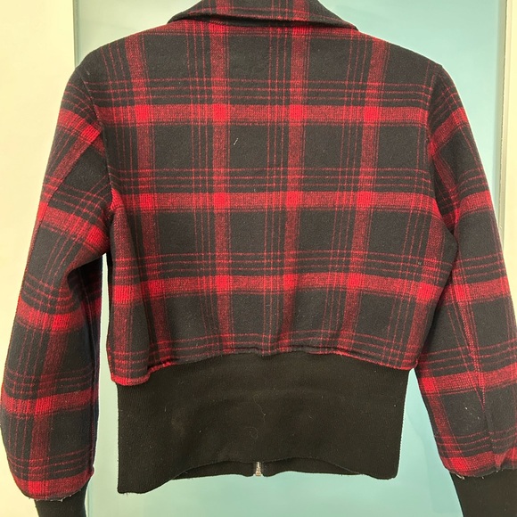 Maje fall lumberjack jacket, size 38 or small/medium - Picture 2 of 4